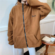 Brown Zip Up Sweatshirt Winter Jacket Clothes Oversize Hoodies Women Plus Size Vintage Pockets Long Sleeve Pullovers Tracksuit 2024 - buy cheap