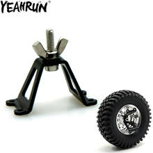 Yeahrun suporte de pneu de reposição, suporte de metal para roda, para peças de terraplanagem 1/10, scx10, d90, tamiya cc01, rc 2024 - compre barato