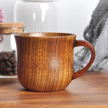 Taza de madera de 130ml para té, cerveza, jugo, leche, taza de madera maciza Natural para Jujube, taza de agua de madera, taza de té, taza de trompeta, tazas de café 2024 - compra barato