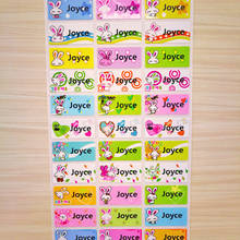 Customize Label Name Sticker Cute Rabbit children stickers Waterproof scrapbooking stickers Girls Stationery Tag Sticker 2023 - buy cheap