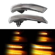 2 piezas dinámica de señal de vuelta de luz LED ala lateral espejo retrovisor del indicador intermitente Luz de repetición para Ford Focus 2012-2018 2024 - compra barato