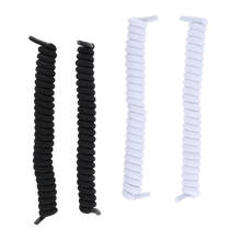 2Pairs Kid/Adult Curly Elastic Coil No Tie Shoelace String For Sport Shoe 2024 - buy cheap