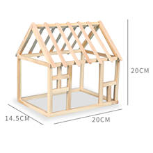 Kit de modelo de cabine de madeira, brinquedo educacional, presente de natal, casa de madeira diy 2024 - compre barato