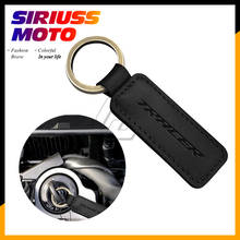 Motorcycle Cowhide Keychain Key Ring Case for Yamaha MT-07 MT-09 Tracer 125 700 900 2024 - buy cheap