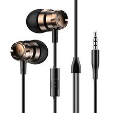 CARPRIE-auriculares con cable y micrófono, audífonos internos estéreo de 3,5mm, Subwoofer, auriculares de música HiFi para iPone, Samsung y Xiaomi 2024 - compra barato