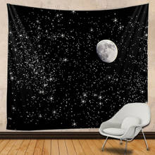 Starry sky moon tapestry Indian Mandala Hippie Macrame Tapestry Wall Hanging Boho decor Psychedelic Witchcraft Tapestry 2024 - buy cheap
