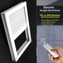 Electric Skylight Honeycomb Blinds Cellular Shades Window Roof Curtains Cordless Mechanism Custom Made 2024 - buy cheap