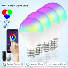 TUYA 15W WiFi Smart Dimmable Bulb B22/E27 LED RGB Light Works With Alexa/Google Home RGB + CW + WW Timer Function Magic Bulb 2024 - buy cheap