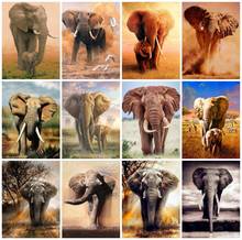 Square/Round Diamond Painting Animals Cross Stitch Rhinestones Art Diamond Mosaic Elephant Bead Picture Kits Handmade Hobby Gift 2024 - buy cheap