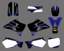 GRÁFICOS & FUNDOS DECALQUES Kits ETIQUETAS para Yamaha YZ YZ125 YZ250 1996 1997 1998 1999 2000 2001 125 250 2024 - compre barato