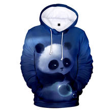 Sudadera con capucha de Panda en 3D para hombre y mujer, suéter informal, nuevo estilo 2024 - compra barato