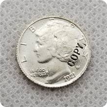 UNC USA 1921-D Mercury Dime COPY commemorative coins-replica coins medal coins collectibles 2024 - buy cheap