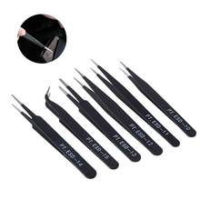 6Pcs Resists Corrosion Safe Anti-static Tweezers Maintenance Tools ESD10-15 New  X7YB 2024 - buy cheap