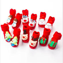 Baby Socks Newborn Antislip Floor Socks Lovely Cartoon Kids Warm Socks Infants Boys Girls Christmas Socks 2024 - buy cheap