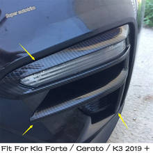Передняя противотуманная фара Lapetus противотуманная фара рамка накладка 2 шт. подходит для Kia Forte/Cerato/K3 2019 2020 ABS аксессуары для экстерьера 2024 - купить недорого