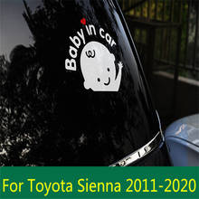 Para toyota sienna 2011-2020 babyincar adesivos de carro bebê no carro aviso adesivos decoração exterior acessórios automóveis 2024 - compre barato