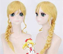 Anime Lovelive! Love Live Eli Ayase Cosplay Wig Light Blonde with Ponytail Ellie Halloween Costume Play Adult Wigs  C044 2024 - buy cheap