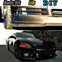 Car Bumper Lip Front Spoiler Skirt Deflector For Nissan Maxima 1995~2020 Tune Car Modified Body Kit VIP Hella Flush Lips 2024 - buy cheap