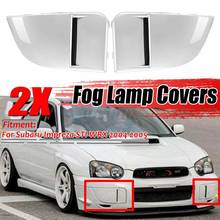 Frente luz de nevoeiro lâmpada cobre pára-choques capa guarnição proteção para subaru impreza sti wrx 2004-2005 branco 2024 - compre barato