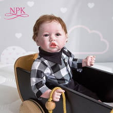 NPK 55CM Bebe Doll Reborn Saskia Popular Baby Doll Lifelike Soft Touch Hand Detailed Painting Collectible Handmade Baby 2024 - buy cheap