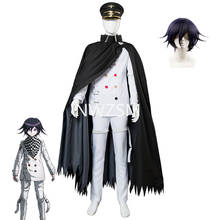 Game Danganronpa V3 Kokichi Oma Cosplay Costume President Zentai Full Set Uniforms Scarf Cloak 2024 - buy cheap