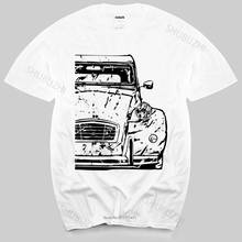 Camisa de algodão dos homens do verão 2cv camisa de algodão meliert tshirt homem marca camiseta tamanho maior 2024 - compre barato