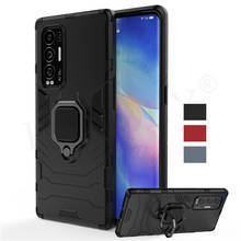 For Cover Oppo Find X3 Neo Case Shockproof TPU Bumper Magnetic Ring Holder Silicone Armor Hard Phone Back Cover Find X3 Neo Case 2024 - buy cheap