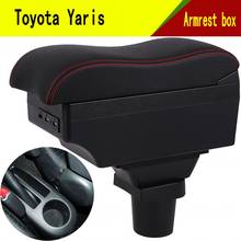 Reposabrazos giratorio para Toyota Yaris Vitz Hatchback, caja de almacenamiento para consola central, 2007, 2008, 2009, 2010 2024 - compra barato