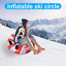 Inflatable Sleds For Children And Adults Winter Inflatable Ski Circle Ski Circle Durable Snow Tube Skiing Thickened Floated Sled 2024 - buy cheap