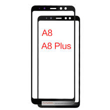 Cristal frontal del Panel exterior para Samsung Galaxy A8 Plus, Sensor de pantalla táctil, pantalla LCD, cubierta de cristal digitalizador, 1 ud. 2024 - compra barato