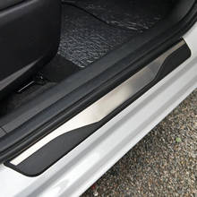 Protetor de soleira de porta de carro, para mazda 3 peças, acessórios de estilo 2024 - compre barato