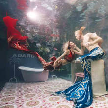 Женское свадебное платье-Русалка, с моноластами, хвостом, для вечеринки в аквариуме 2024 - купить недорого