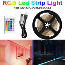 USB Flexible Lamp 5M Wireless 16 Colour Ribbon RGB LED Strip Light 5V Remote Control Tape Diode USB Waterproof RGB LED Fita Lamp 2024 - buy cheap