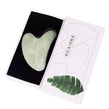 Jade Gua Sha Tool Health Massage Gift Crystal Massager Face Body Natural Stone Xiuyan SPA Acupuncture Scraping Healing Care Tool 2024 - buy cheap