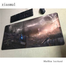 Mousepad ajustável 90x40cm, mousepad para jogos, alta qualidade, personalizado, teclado, pc 2024 - compre barato