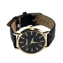 Lady's reloj mujer Unisex Casual Geneva Checkers Faux Leather Quartz Analog Wrist Watch PK zegarek damski часы женские A80 2024 - buy cheap