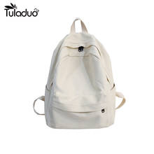 Simple Classic Designe Canvas Women Backpack School Student Book Bag Leisure Travel Young 2024 - buy cheap