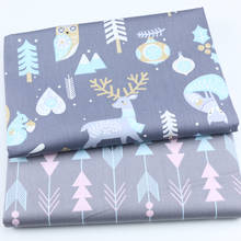 Christmas Elk Cloth Sewing Cotton Fabric For Baby, DIY Home Textile Quilt Cover Sheets Child Fabrics 2024 - buy cheap