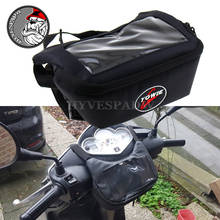 Black Motorcycle Fork Bag Waterproof Motorbike Handlebar Bag Saddlebag Front Storage Tool Pouch Multi-functional Waist Bag 2024 - buy cheap