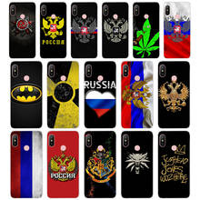 63aa bandeira russa emblema presente silicone macio tpu capa de celular para xiaomi redmi 6 pro 6a 7a note 6 pro 7 capa 2024 - compre barato