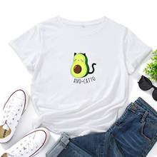 AVO-CATTO Fruit Pattern Printing T-shirt Women O-neck Loose Cotton Tshirts Women Fashion Harajuku Cute Casual Women T Shirt 2024 - buy cheap