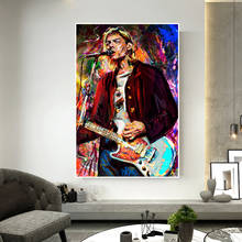 Pintura en lienzo de cantante de Rock Pop Street para decoración del hogar, carteles impresos, arte de pared para sala de estar, sin marco 2024 - compra barato