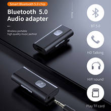 Receptor Bluetooth 5,0 para auriculares de TV, adaptador inalámbrico de Audio y música, manos libres para llamadas, compatible con tarjeta TF para Kit de coche 2024 - compra barato