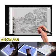 Tableta de dibujo A3/A4/A5 5V, almohadilla de luz Led, protección para los ojos, pintura de diamante, tablero de copia brillante, bordado de diamantes, arte Acrílico 2024 - compra barato