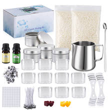 96 pçs/set DIY Kit de Ferramentas de Tomada de Aquecimento Copo Vela Vela Perfumada Pode Pavio Da Vela de cera de Abelha Completa Starter Set Para Iniciante 2024 - compre barato