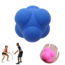 Шестиугольный мяч для реакции, силиконовый мяч для тренировок в тренировочном тренировке 2024 - купить недорого