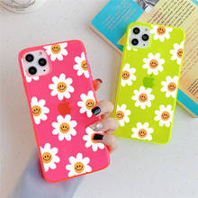 Flowers Daisy Phone Case for IPhone 11 Pro Max X XS XR 7 8 Plus SE 2020 Clear Soft TPU Shockproof Fluorescent Color Cover 2024 - buy cheap