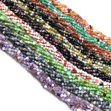 Grânulos de pedra natural forma redonda cores misturadas para presentes femininos jóias fazendo diy pulseira colar acessórios tamanho 3mm 2024 - compre barato