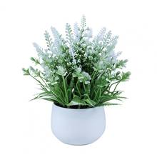Artificial Plant Bonsai Simulation Lavender Ornament Home Wedding Decoration 2024 - buy cheap