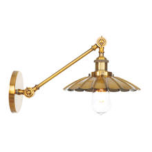 Iron Umbrella LED Wall Lamps 20cm Adjustable Rocker Arm Bedroom Lights Golden Wall Light Bathroom Mirror Light Applique Murale 2024 - buy cheap